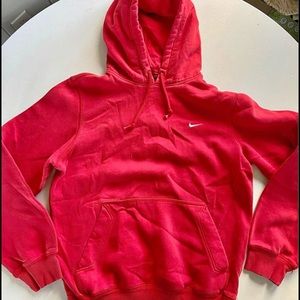 Red Nike hoodie